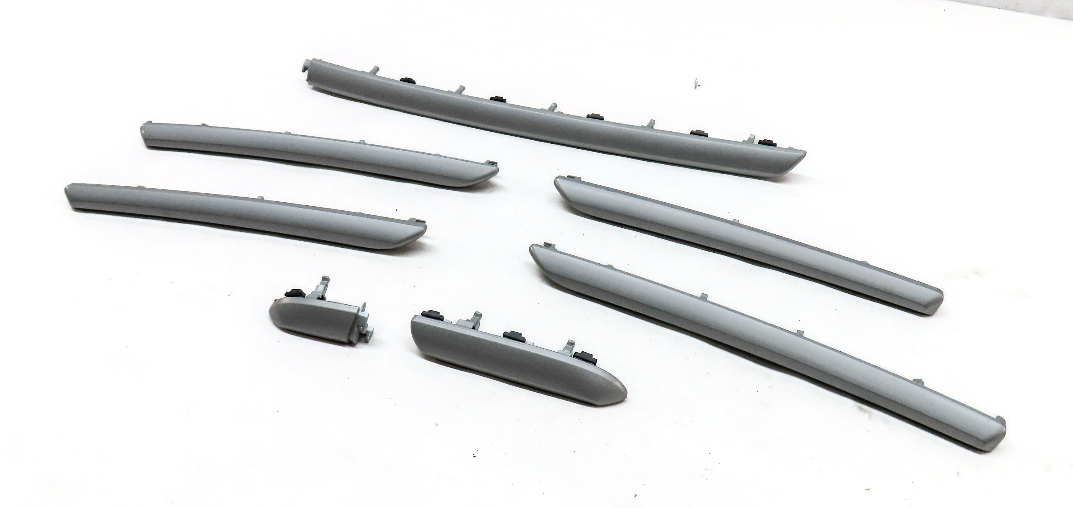 2017 AUDI A3 E-TRON (8V) INTERIOR DASH FRONT/REAR DOOR TRIM SET/7 (SILVER) — exact item pictured